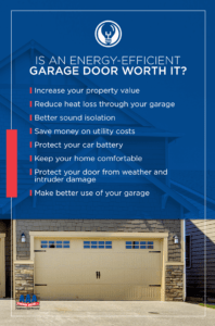 the benefits a energy efficient garage door gives you