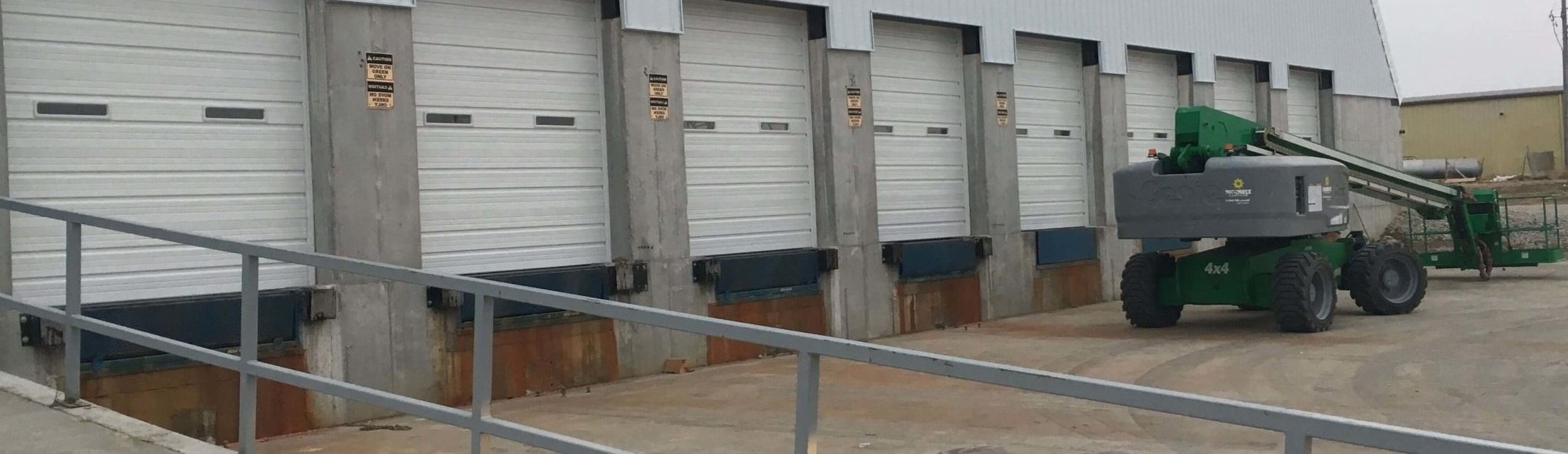8 loading docks installed in Omaha Nebraska