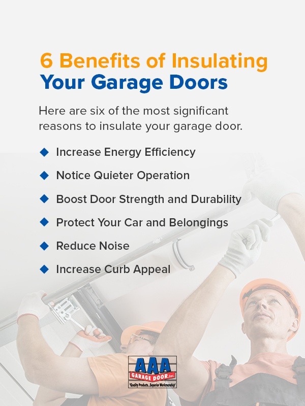 6 Benefits of Insulating Your Garage Doors