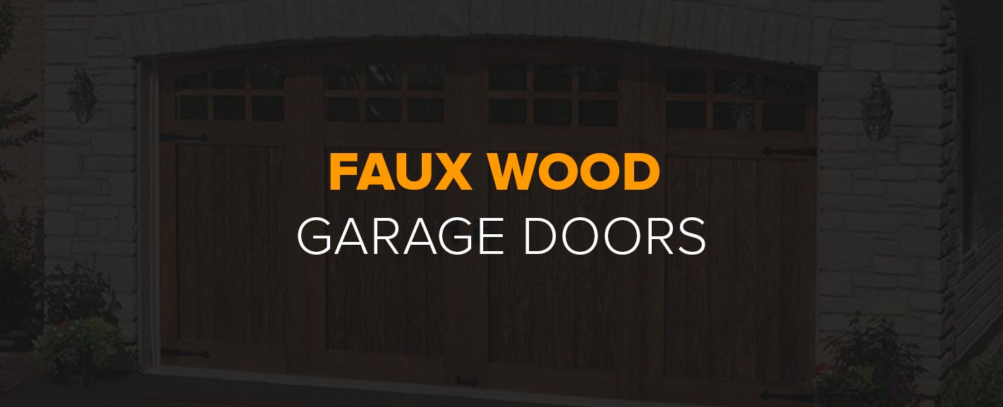 Faux Wood Garage Doors