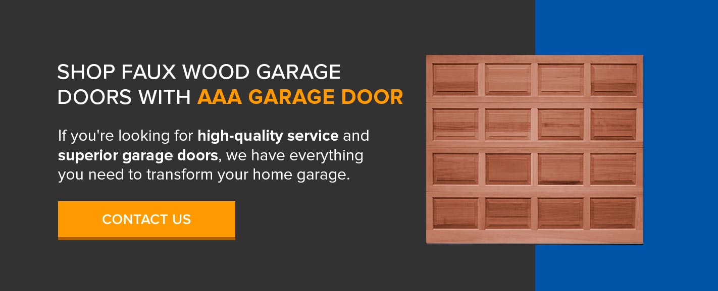 Shop Faux Wood Garage Doors With AAA Garage Door 