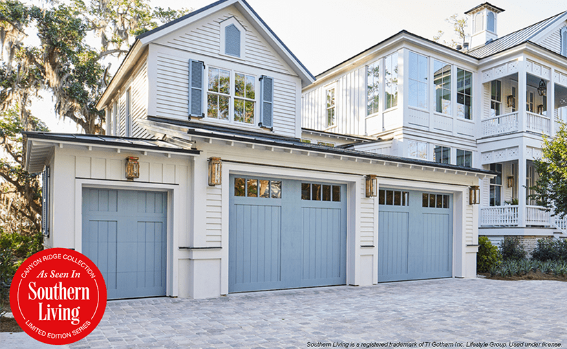 Faux Wood Carriage House Garage Door