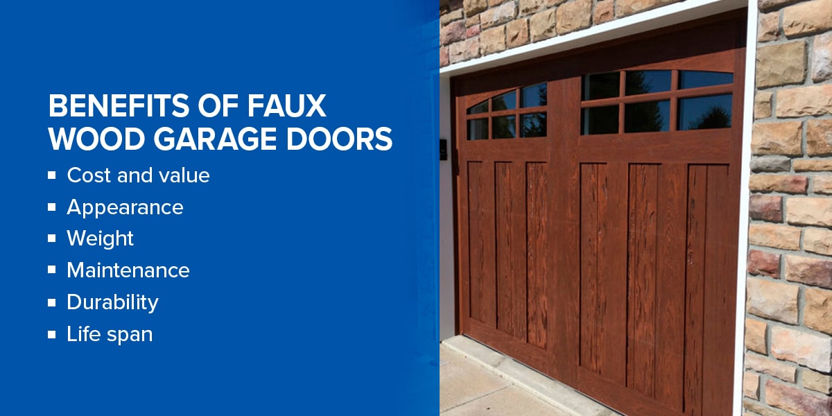 Benefits of Faux Wood Garage Doors