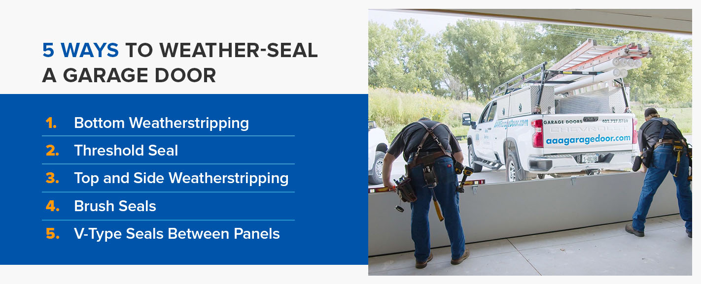 5 ways to weather seal a garage door