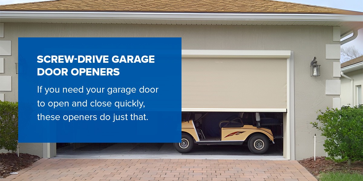 Screw-Drive Garage Door Openers