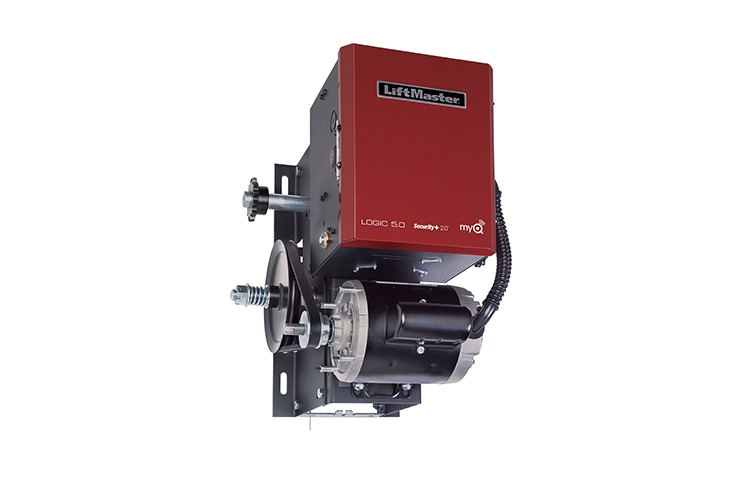 a red liftmaster garage door opener
